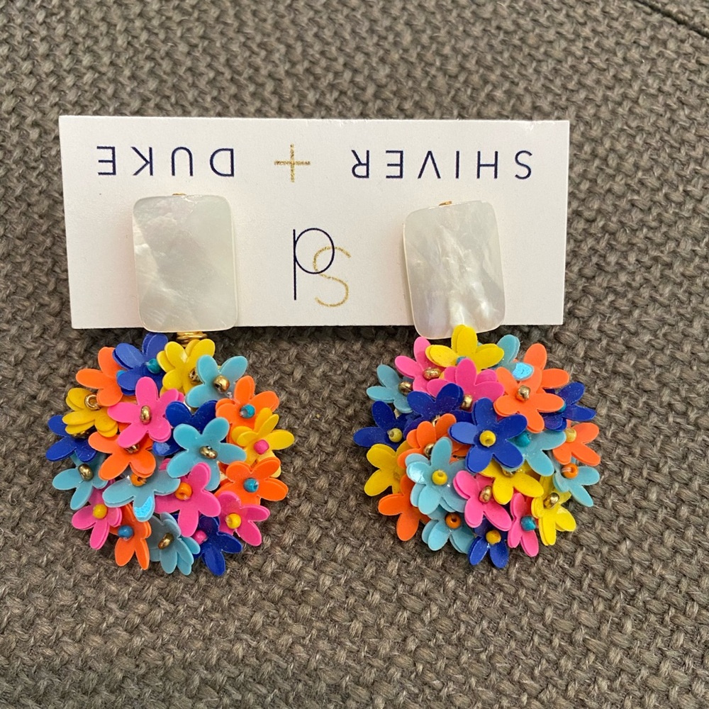 Flower Statement Earrings